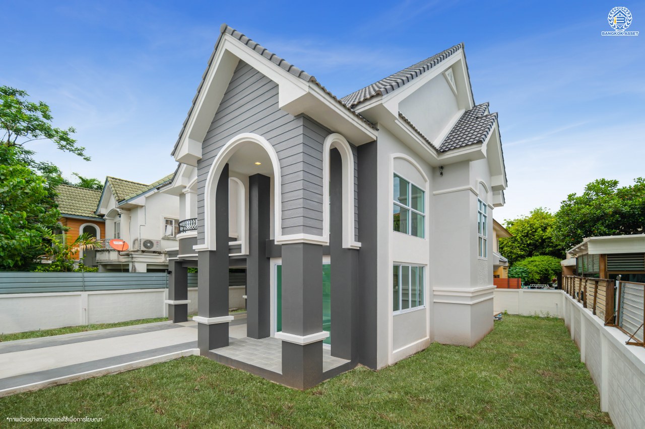 บ้านมือสองตกแต่งใหม่ โครงการ เนเบอร์โฮม วัชรพล เนื้อที่ 66.40 ตร.ว. พื้นที่ใช้สอย 173 ตร.ม. ฟังก์ชัน 4 ห้องนอน 3 ห้องน้ำ 2 ที่จอดรถ บนทำเลศักยภาพ เดินทางสะดวกเชื่อมต่อถนนสุขาภิบาล5 ถนนวัชรพล ถนนรามอินทรา ใกล้ห้างสรรพสินค้า Fashion Island และจุดขึ้นทางด่วน "รามอินทรา-อาจณรงค์"