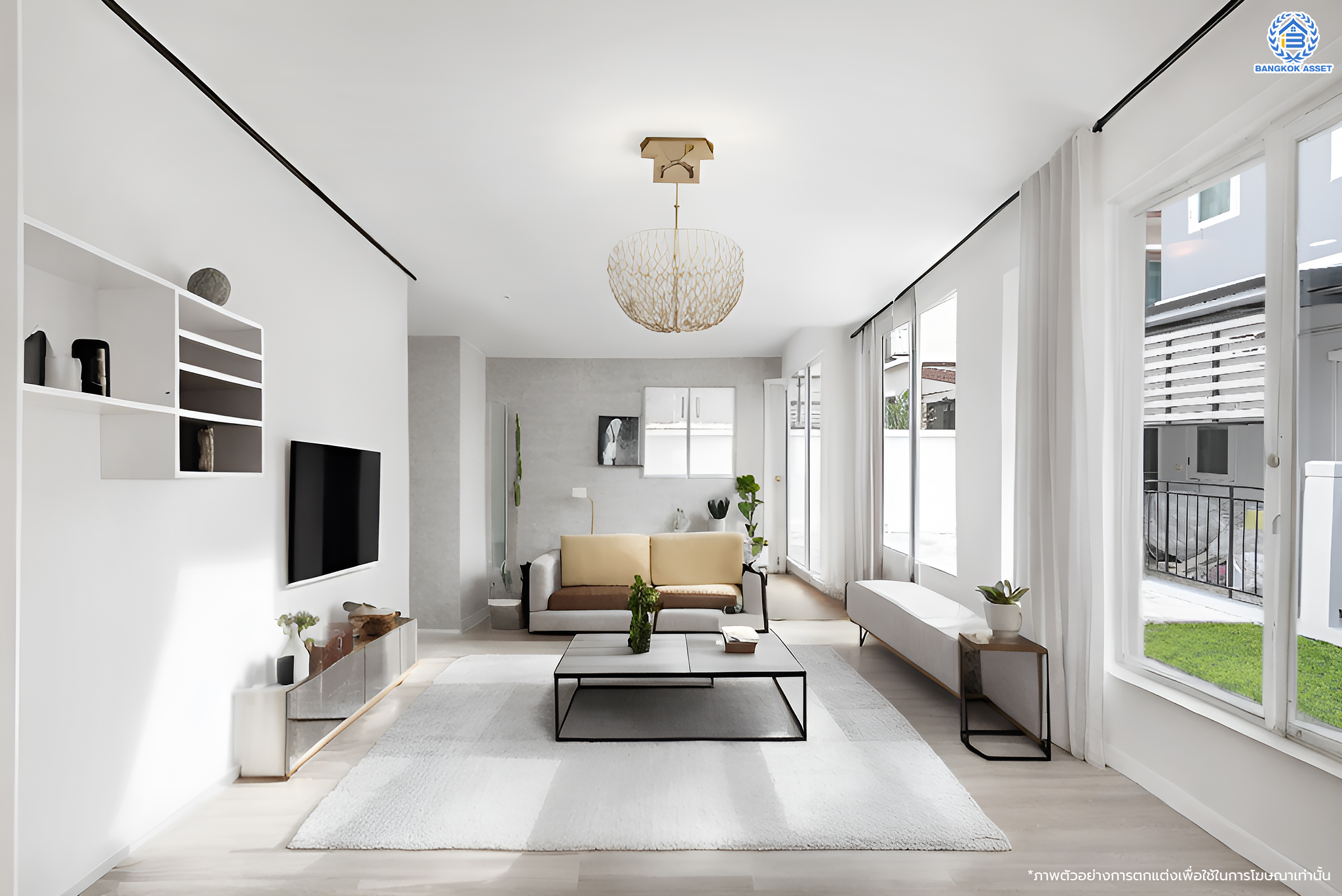 บ้านมือสองตกแต่งใหม่ โครงการ รติรมย์ ฟิฟท์ ราชพฤกษ์-ปิ่นเกล้า เนื้อที่ 45.5 ตร.ว. ฟังก์ชัน 3 ห้องนอน 3 ห้องน้ำ 2 ที่จอดรถ บรรยากาศเป็นส่วนตัว บนทำเลยอดนิยม เชื่อมต่อถนนสวนผัก, ถนนราชพฤกษ์, ถนนบางกรวย-ไทรน้อย ใกล้เซ็นทรัลเวสต์วิลล์ และจุดขึ้นทางด่วน "ศรีรัช"