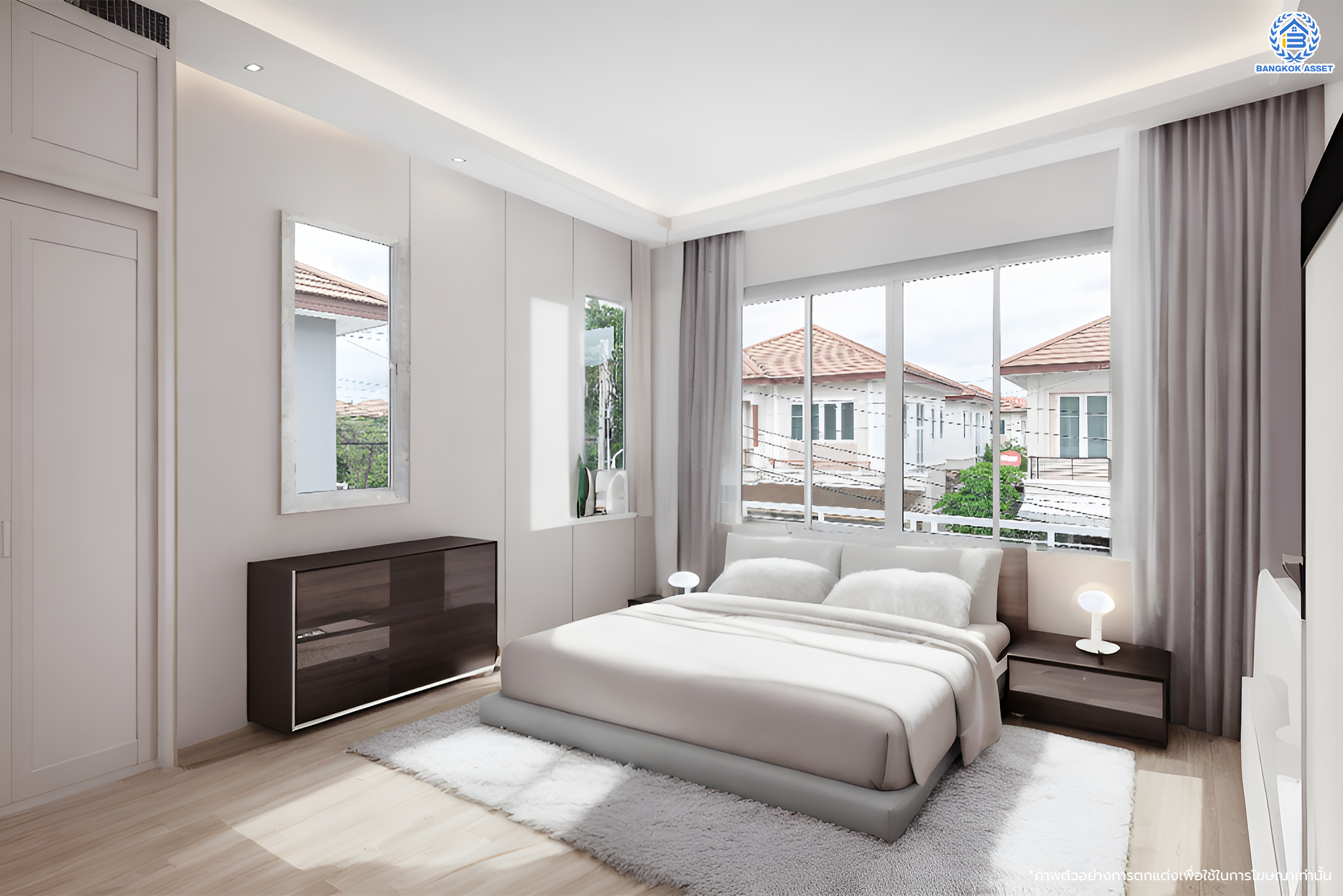 บ้านมือสองตกแต่งใหม่ โครงการ รติรมย์ ฟิฟท์ ราชพฤกษ์-ปิ่นเกล้า เนื้อที่ 45.5 ตร.ว. ฟังก์ชัน 3 ห้องนอน 3 ห้องน้ำ 2 ที่จอดรถ บรรยากาศเป็นส่วนตัว บนทำเลยอดนิยม เชื่อมต่อถนนสวนผัก, ถนนราชพฤกษ์, ถนนบางกรวย-ไทรน้อย ใกล้เซ็นทรัลเวสต์วิลล์ และจุดขึ้นทางด่วน "ศรีรัช"