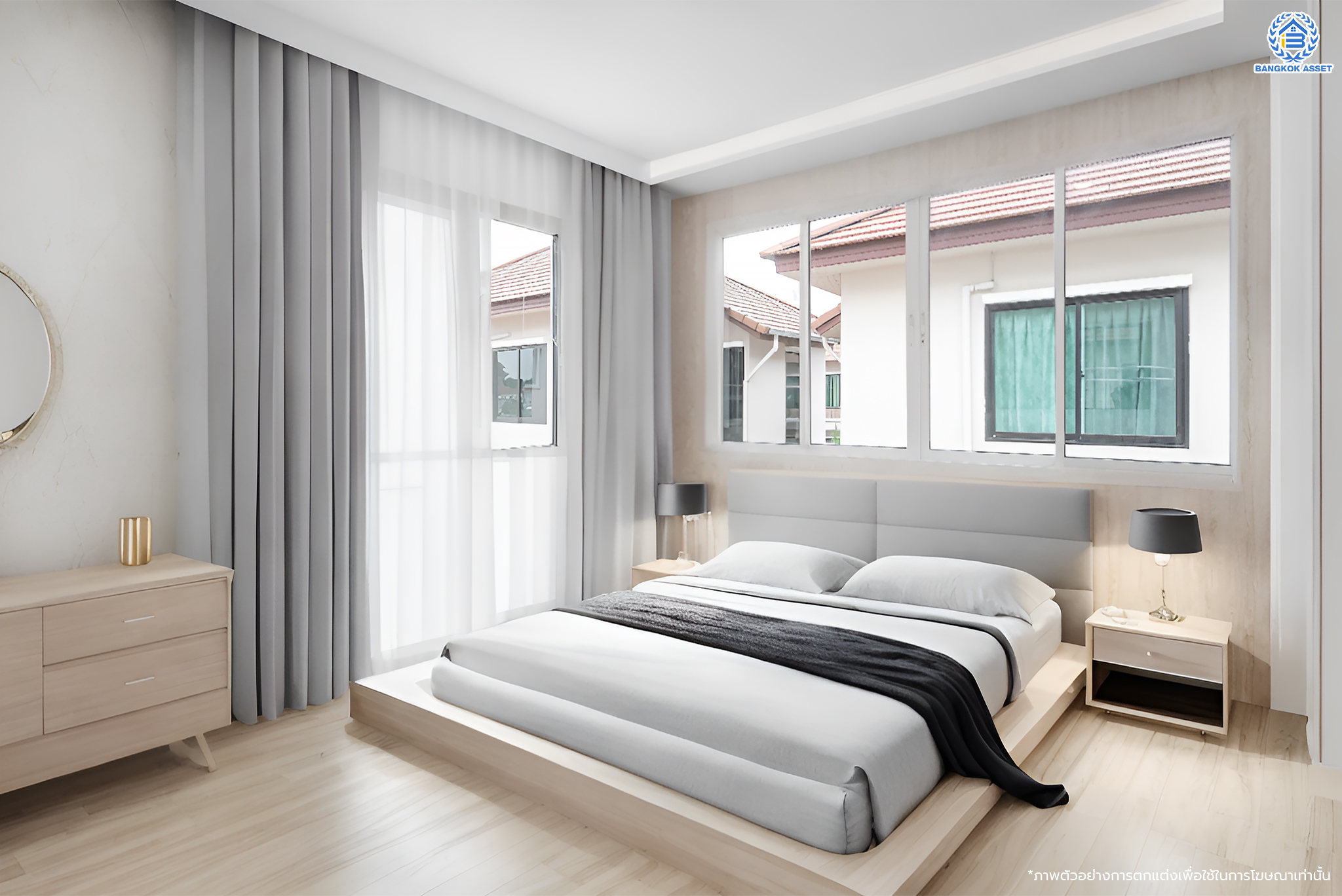 บ้านมือสองตกแต่งใหม่ โครงการ รติรมย์ ฟิฟท์ ราชพฤกษ์-ปิ่นเกล้า เนื้อที่ 45.5 ตร.ว. ฟังก์ชัน 3 ห้องนอน 3 ห้องน้ำ 2 ที่จอดรถ บรรยากาศเป็นส่วนตัว บนทำเลยอดนิยม เชื่อมต่อถนนสวนผัก, ถนนราชพฤกษ์, ถนนบางกรวย-ไทรน้อย ใกล้เซ็นทรัลเวสต์วิลล์ และจุดขึ้นทางด่วน "ศรีรัช"