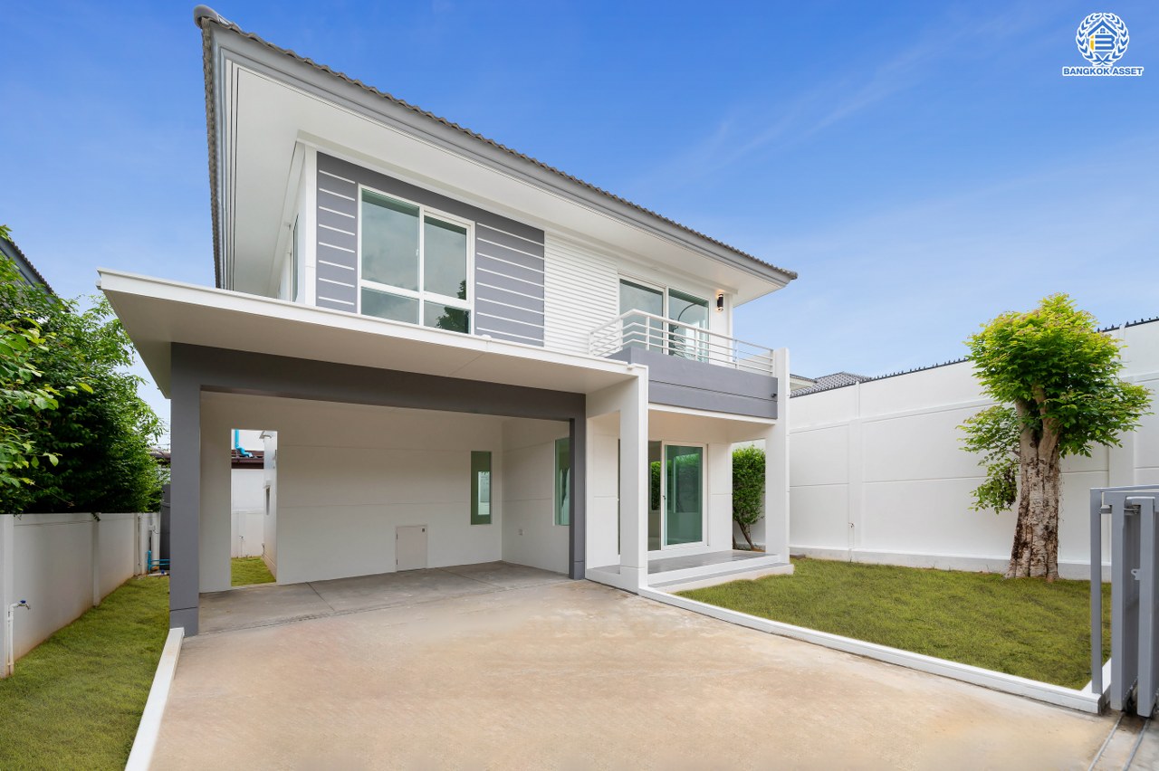 บ้านมือสองตกแต่งใหม่ โครงการ ชัยพฤกษ์ รัตนาธิเบศร์-วงแหวน เนื้อที่กว้าง 57 ตร.ว. ฟังก์ชัน 3 ห้องนอน 3 ห้องน้ำ 2 ที่จอดรถ คุณภาพจาก L&H สภาพดีมาก พร้อมอยู่ บนทำเลดี เชื่อมต่อถนนรัตนาธิเบศร์ ถนนบางกรวย-ไทรน้อย ถนนกาญจนาภิเษก ใกล้รถไฟฟ้าสายสีม่วง "สถานีคลองบางไผ่"...