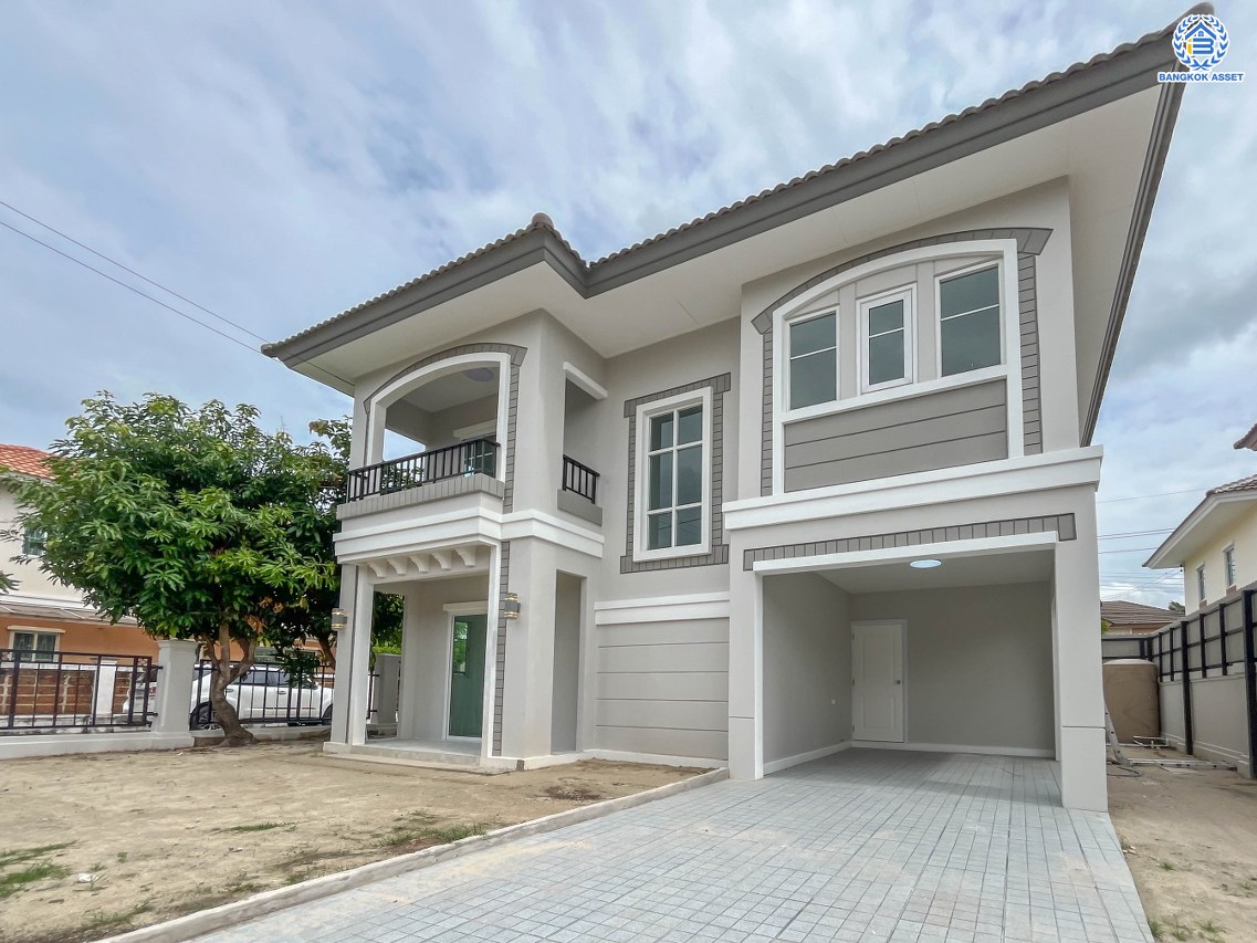 *****บ้านเดี่ยวมือสองปทุมธานี โครงการ ภัสสร12 รังสิต-นครนายก หลังมุม เนื้อที่ 50.2 ตร.ว. ฟังก์ชัน 3 ห้องนอน 2 ห้องน้ำ 2 ที่จอด ทำเลเดินทางสะดวก เชื่อมต่อถนนคลองหลวง, ถนนคลองสาม, ถนนวงแหวนรอบนอก ใกล้สนามบิน "ดอนเมือง" และสวนสนุก "ดรีมเวิล์ด"