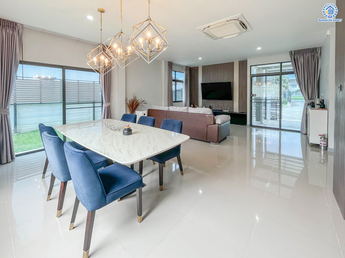 *****บ้านเดี่ยวมือสองย่านนนทบุรี โครงการ เอสเกต พรีเมี่ยม แจ้งวัฒนะ-ชัยพฤกษ์ หลังริม! เนื้อที่กว้าง 60.80 ตร.ว. พื้นที่ใช้สอย 224 ตร.ม. ฟังก์ชัน 4 ห้องนอน 3 ห้องน้ำ 3 ที่จอดรถ บนทำเลเยี่ยม ใกล้รถไฟฟ้าสายสีม่วง "สถานีไทรม้า" แถมฟรี เครื่องปรับอากาศ!