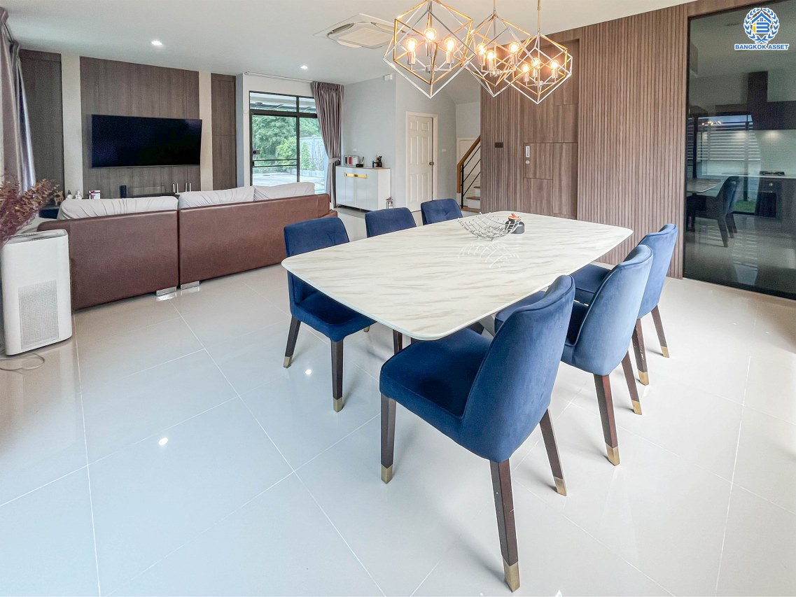 *****บ้านเดี่ยวมือสองย่านนนทบุรี โครงการ เอสเกต พรีเมี่ยม แจ้งวัฒนะ-ชัยพฤกษ์ หลังริม! เนื้อที่กว้าง 60.80 ตร.ว. พื้นที่ใช้สอย 224 ตร.ม. ฟังก์ชัน 4 ห้องนอน 3 ห้องน้ำ 3 ที่จอดรถ บนทำเลเยี่ยม ใกล้รถไฟฟ้าสายสีม่วง "สถานีไทรม้า" แถมฟรี เครื่องปรับอากาศ!