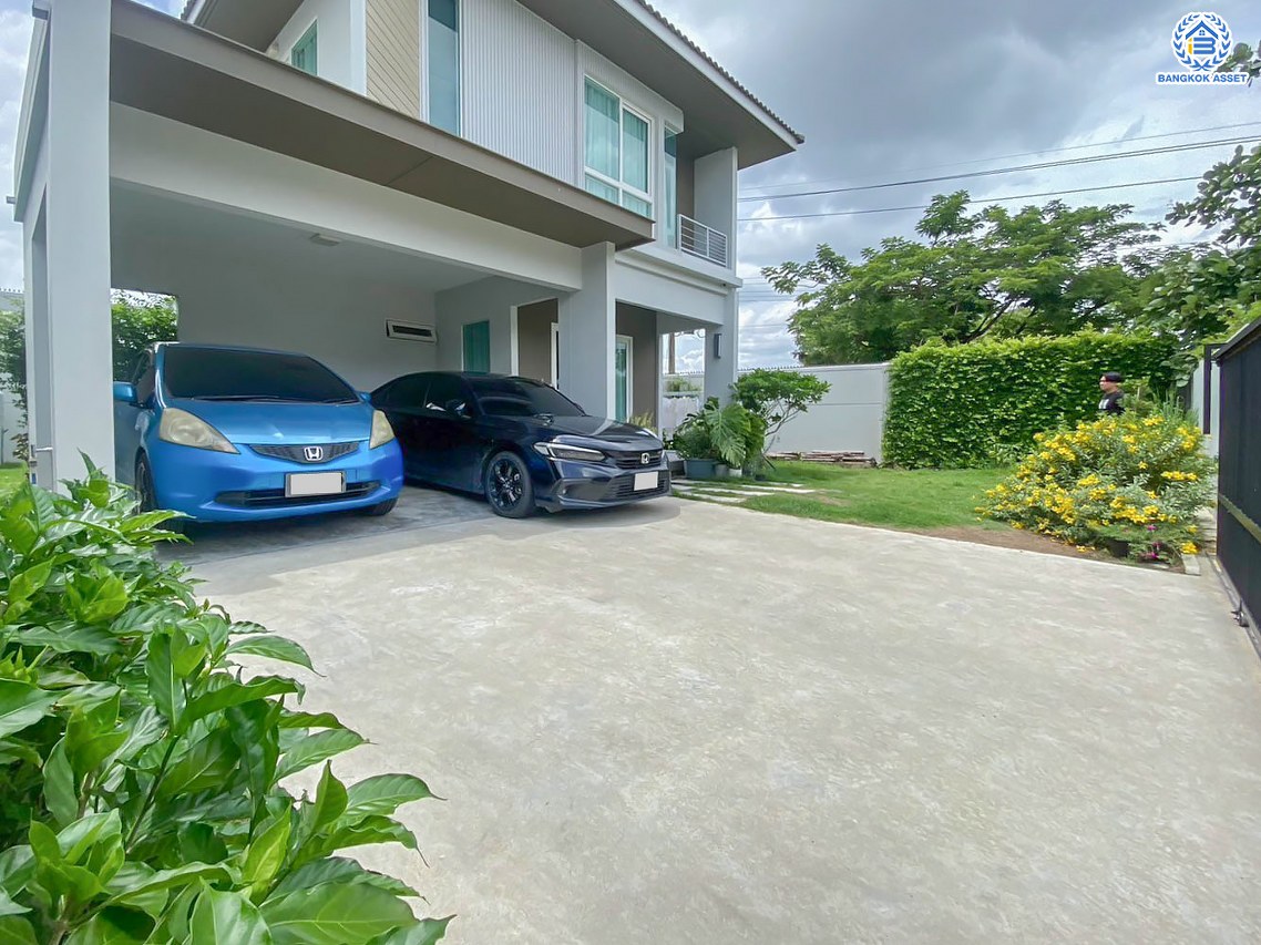 *****บ้านเดี่ยวมือสองนนทบุรี โครงการ ชัยพฤกษ์ เวสต์เกต หลังริม คุณภาพระดับ L&H เนื้อที่กว้าง 56.60 ตร.ว. พื้นที่ใช้สอย 114 ตร.ม. ฟังก์ชัน 3 ห้องนอน 2 ห้องน้ำ บ้านสวยสภาพใหม่ บนทำเลแห่งการเดินทาง เชื่อมต่อถนนแก้วอินทร์, ถนนกาญจนาภิเษก ใกล้รถไฟฟ้าสายสีม่วง "สถานีตลาดบางใหญ่"