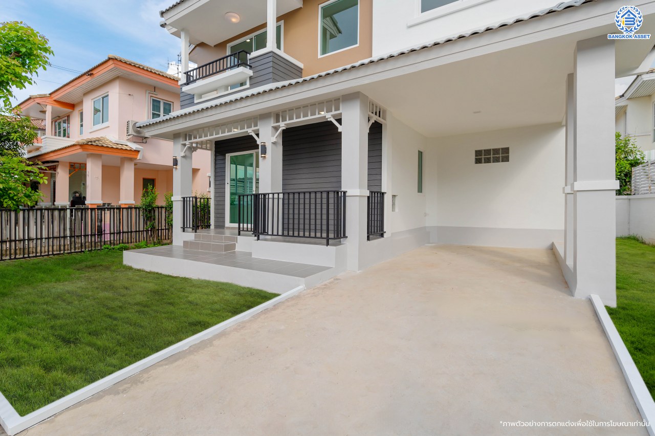 บ้านมือสองตกแต่งใหม่ โครงการ ชัยพฤกษ์ ติวานนท์-ราชพฤกษ์1 เนื้อที่ 50.6 ตร.ว. พื้นที่ใช้สอย 145.35 ตร.ม. ฟังก์ชัน 3 ห้องนอน 2 ห้องน้ำ จอดรถได้ 1 คัน สภาพแวดล้อมดี บนทำเลศักยภาพ หน้าโครงการติดถนนใหญ่ เชื่อมต่อถนน345, ถนนราชพฤกษ์, ถนนศรีสมาน ใกล้จุดขึ้นทางด่วน "ศรีสมาน" และ ใกล้ห้าง "โรบินสัน ไลฟ์สไตล์ ศรีสมาน"