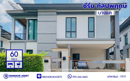 *****บ้านเดี่ยวมือสอง โครงการ ซีรีน กัลปพฤกษ์ เนื้อที่ 60.00 ตร.ว. พื้นที่ใช้สอย 229 ตร.ม. ฟังก์ชัน 4 ห้องนอน 4 ห้องน้ำ 2 ที่จอดรถ บ้านสวยทำเลดี พร้อมอยู่ โครงการบนทำเลเดินทางสะดวก เชื่อมต่อถนนกัลปพฤกษ์ ถนนกาญจนาภิเษก ถนนเอกชัย-บอน ใกล้ห้างสรรพสินค้า เดอะมอลล์ บางแค และโรงเรียนเด่นหล้า