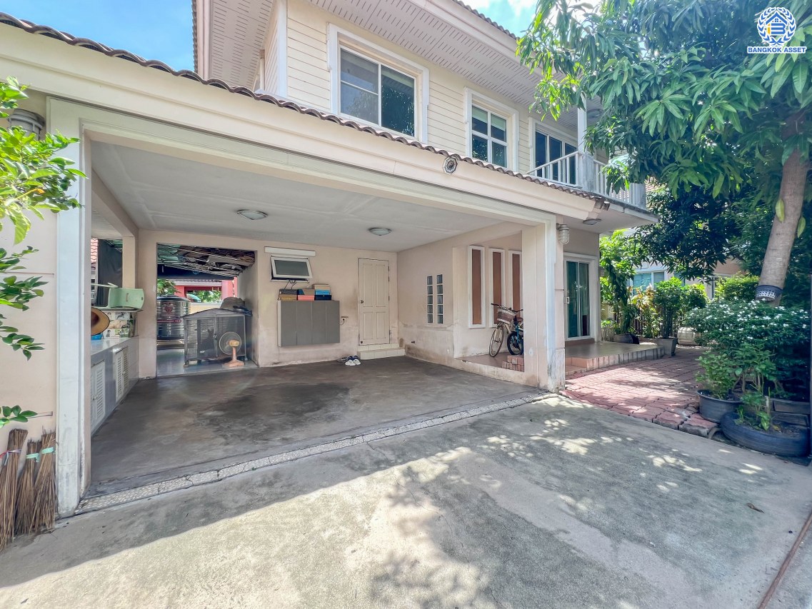 *****บ้านเดี่ยวมือสอง นนทบุรี โครงการ เพอร์เฟคพาร์ค พระราม5-บางใหญ่ เนื้อที่กว้าง 50.1 ตร.ว. พื้นที่ใช้สอย 140 ตร.ม. ฟังก์ชัน 3 ห้องนอน 3 ห้องน้ำ 2 ที่จอดรถ บ้านสภาพสวย พร้อมเข้าอยู่ บนทำเลเชื่อมต่อ ถนนกาญจนาภิเษก ใกล้รถไฟฟ้าสายสีม่วง "สถานีตลาดบางใหญ่" เพียง 15 นาที และยังใกล้ทางด่วน "ศรีรัช"