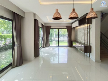 *****บ้านเดี่ยวมือสองนนทบุรี โครงการ เวนิว พระราม5 หลังมุม เนื้อที่กว้างขวางถึง 68.80 ตร.ว. ฟังก์ชัน 4 ห้องนอน 3 ห้องน้ำ 2 ที่จอดรถ ทำเลดี เพียง 10 นาทีก็ถึงรถไฟฟ้าสายสีม่วง "สถานีแยกติวานนท์" และจุดขึ้นทางด่วน "ศรีรัช" แถมฟรี เครื่องปรับอากาศ เครื่องทำน้ำอุ่น และ เครื่องดูดควัน พร้อมเข้าอยู่ได้เลย