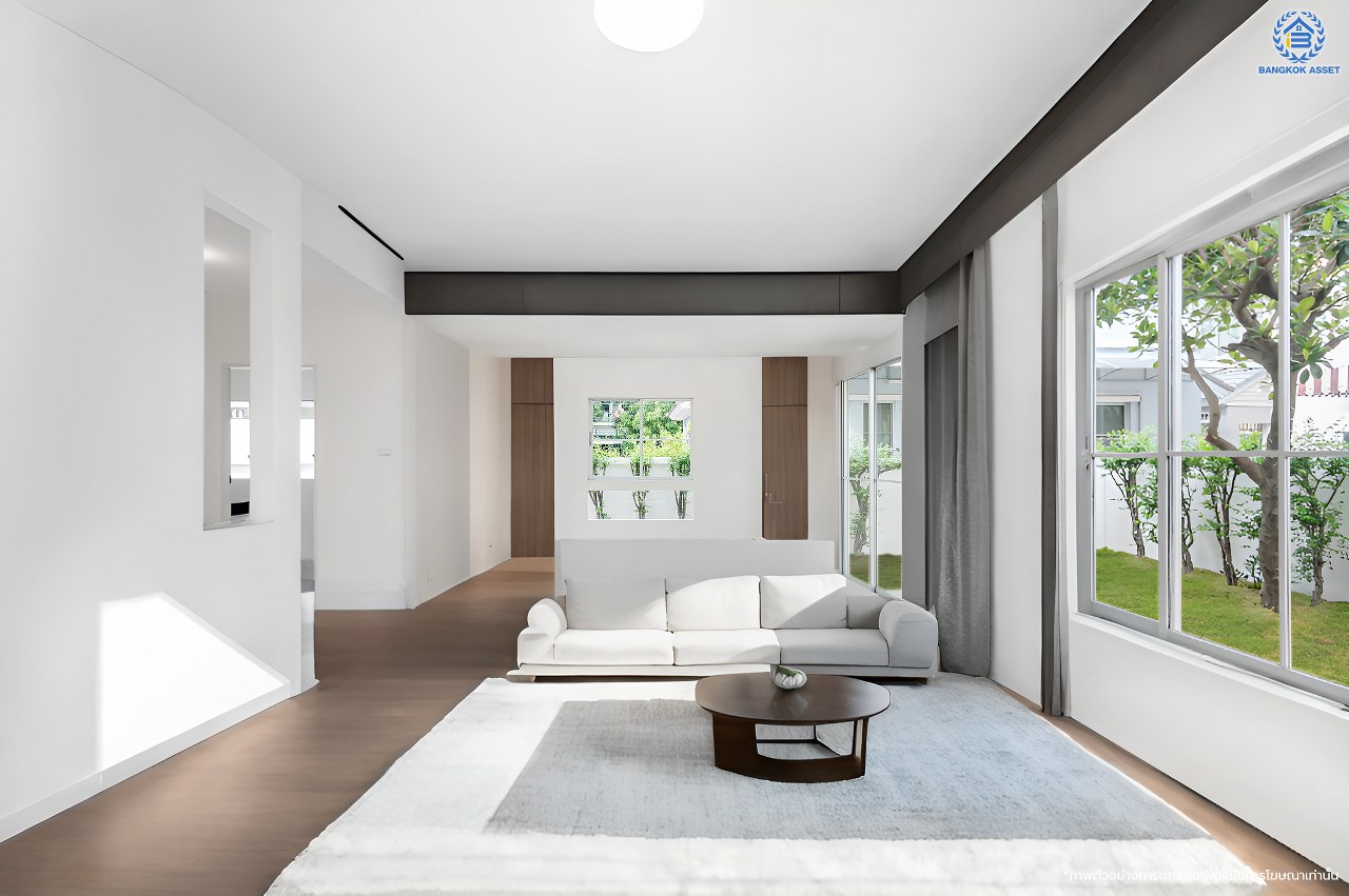 บ้านมือสองตกแต่งใหม่ โครงการ ชัยพฤกษ์ บางใหญ่ บ้านเดี่ยวแบรนด์คุณภาพ L&H สภาพแวดล้อมดี พร้อม Facilities ครบครัน บนเนื้อที่ 61.00 ตร.ว. พื้นที่ใช้สอย 177.47 ตร.ม. ฟังก์ชัน 3 ห้องนอน 3 ห้องน้ำ จอดรถได้ 2 คัน บนทำเลเดินทางสะดวก ใกล้รถไฟฟ้าสายสีม่วง "สถานีคลองบางไผ่" และเพียง 5 นาทีถึงเซ็นทรัล เวสต์เกต...