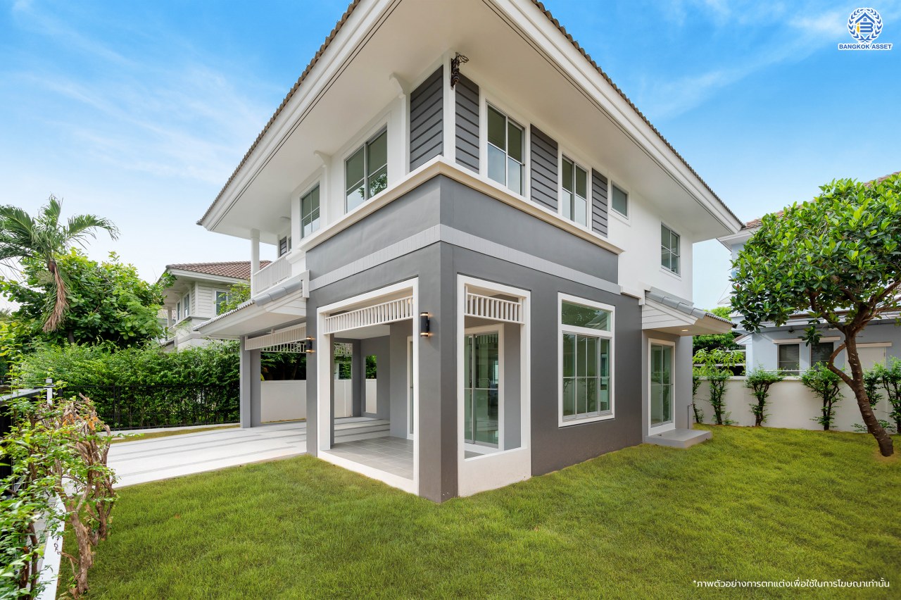 บ้านมือสองตกแต่งใหม่ โครงการ ชัยพฤกษ์ บางใหญ่ บ้านเดี่ยวแบรนด์คุณภาพ L&H สภาพแวดล้อมดี พร้อม Facilities ครบครัน บนเนื้อที่ 61.00 ตร.ว. พื้นที่ใช้สอย 177.47 ตร.ม. ฟังก์ชัน 3 ห้องนอน 3 ห้องน้ำ จอดรถได้ 2 คัน บนทำเลเดินทางสะดวก ใกล้รถไฟฟ้าสายสีม่วง "สถานีคลองบางไผ่" และเพียง 5 นาทีถึงเซ็นทรัล เวสต์เกต...