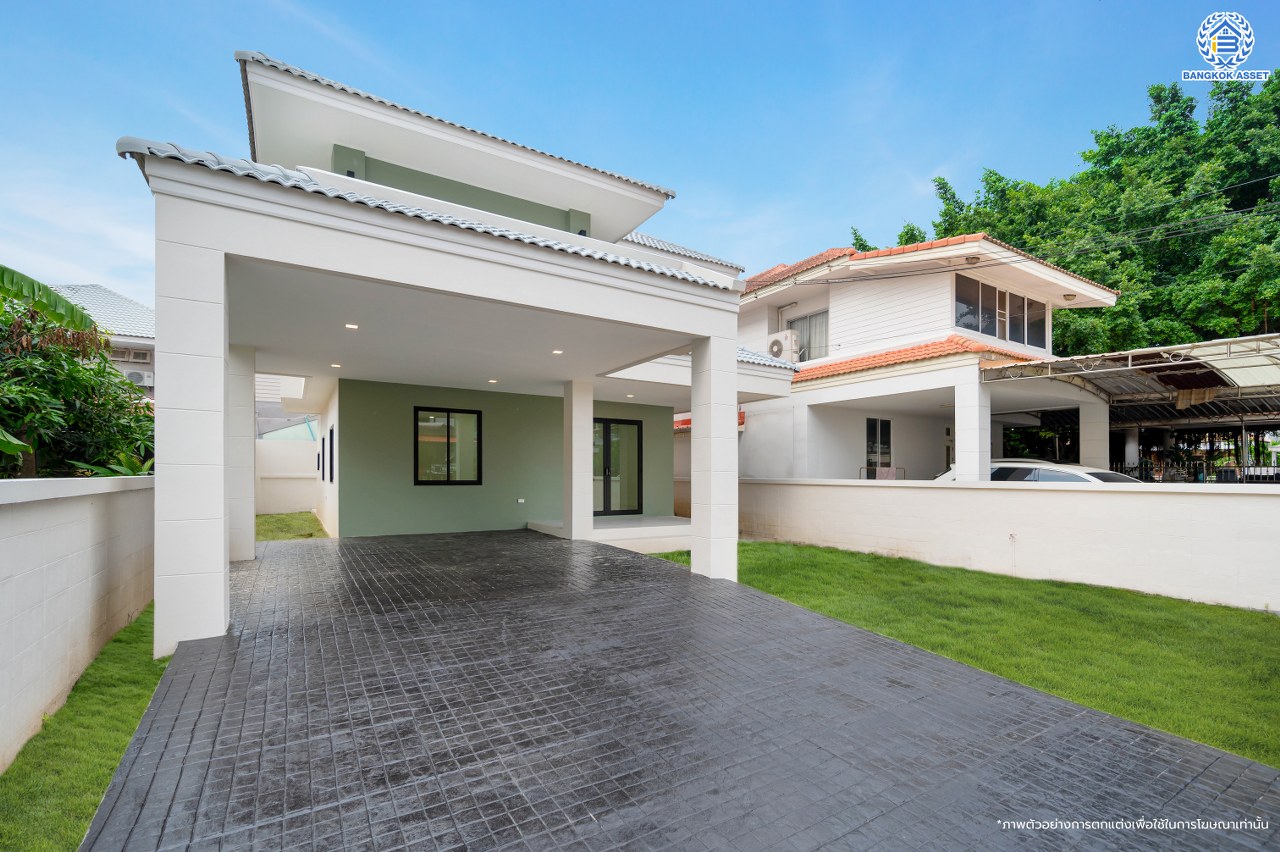 บ้านมือสองตกแต่งใหม่ โครงการ มณธานี บางแค เนื้อที่ 63.90 ตร.ว. พื้นที่ใช้สอย 248.39 ตร.ม. ฟังก์ชัน 3 ห้องนอน 3 ห้องน้ำ 2 ที่จอดรถ บนทำเลศักยภาพ เข้า-ออกได้ทั้ง ถนนเพชรเกษม ถนนกัลปพฤกษ์ ใกล้ห้างสรรพสินค้าเดอะมอลล์ บางแค รถไฟฟ้าสายสีน้ำเงิน "สถานีหลักสอง" และจุดขึ้นทางด่วน "กาญจนาภิเษก"...