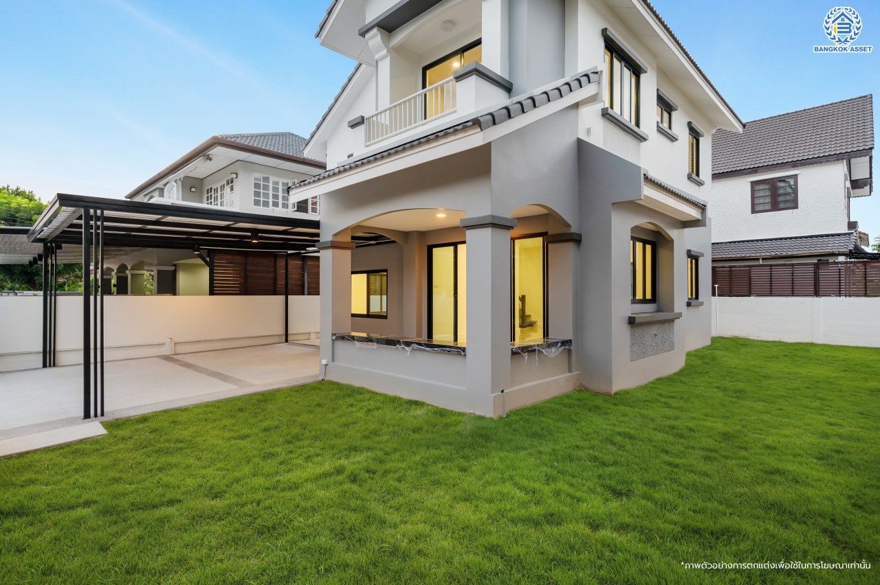 บ้านมือสองตกแต่งใหม่ คุณภาพแบรนด์ LH โครงการ ชลลดา บางบัวทอง เนื้อที่ 76 ตร.ว. พื้นที่ใช้สอย 230.18 ตร.ม. ตกแต่งหรูหรา ฟังก์ชันจัดเต็ม 3 ห้องนอน 2 ห้องน้ำ 1 ห้องอเนกประสงค์ จอดรถได้ 2 คัน พร้อม Facilities ครบ! บนทำเลคุณภาพ เชื่อมต่อได้หลายเส้นทาง ใกล้เซ็นทรัลเวสต์เกต และรถไฟฟ้าสายสีม่วง "สถานีบางพลู"