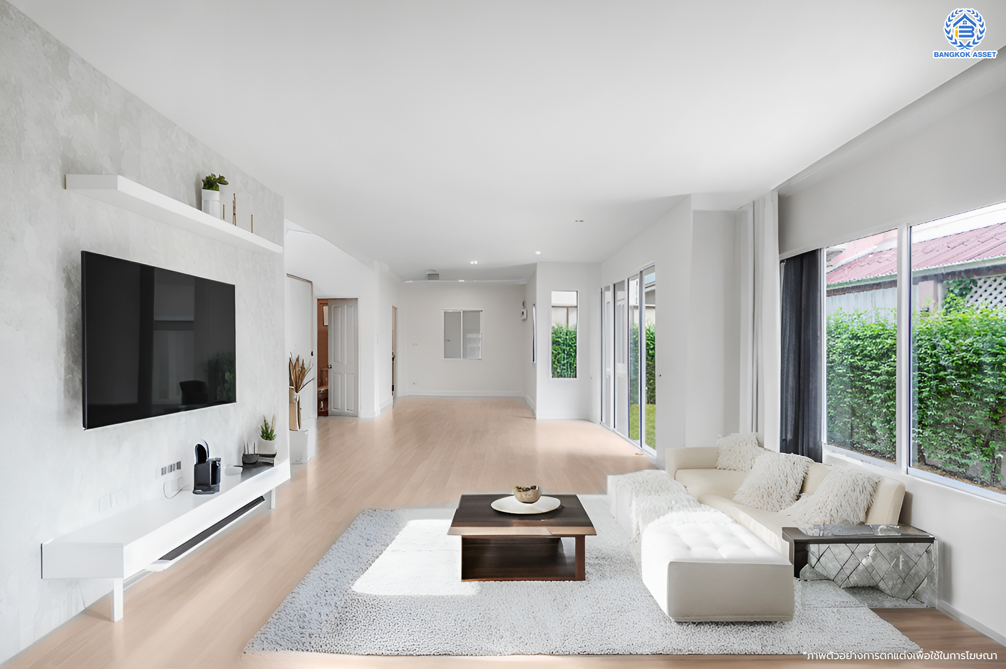 บ้านมือสองตกแต่งใหม่ แบรนด์ L&H โครงการ ชัยพฤกษ์ บางบัวทอง เนื้อที่ 74.70 ตร.ว. พื้นที่ใช้สอย 249.93 ตร.ม. ฟังก์ชัน 3 ห้องนอน 3 ห้องน้ำ จอดรถได้ 2 คัน มาพร้อม Facilities ภายในโครงการครบครัน บนทำเลเดินทางสะดวก ติดถนนบางกรวย-ไทรน้อย ใกล้เซ็นทรัลเวสต์เกต และรถไฟฟ้าสายสีม่วง "สถานีบางพลู"