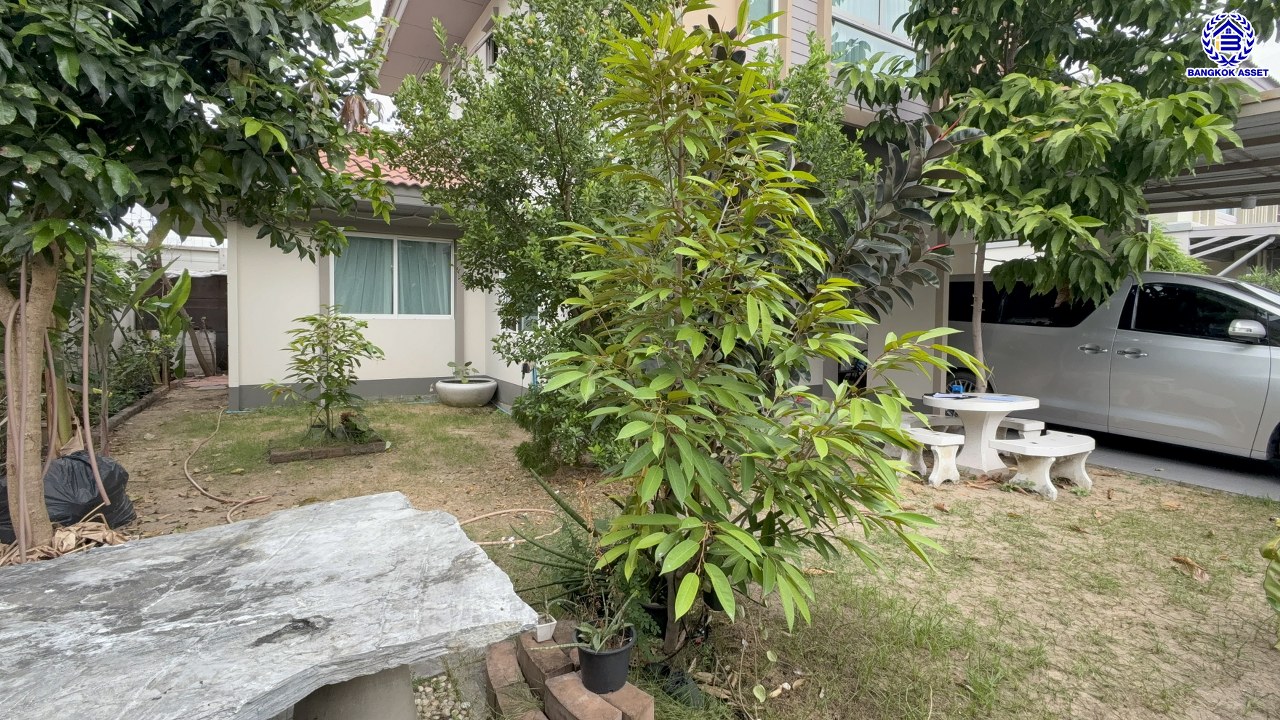 *****บ้านเดี่ยวมือสองนนทบุรี โครงการ คณาสิริ ชัยพฤกษ์-วงแหวน จากแบรนด์ชื่อดัง Sansiri เนื้อที่ 64.8 ตร.ว. พื้นที่ใช้สอย 147 ตร.ม. ฟังก์ชัน 4 ห้องนอน 3 ห้องน้ำ 2 ที่จอด บ้านสวยพร้อมอยู่ เชื่อมต่อถนนบางกรวย-ไทรน้อย ใกล้รถไฟฟ้าสายสีม่วง "สถานีคลองบางไผ่"