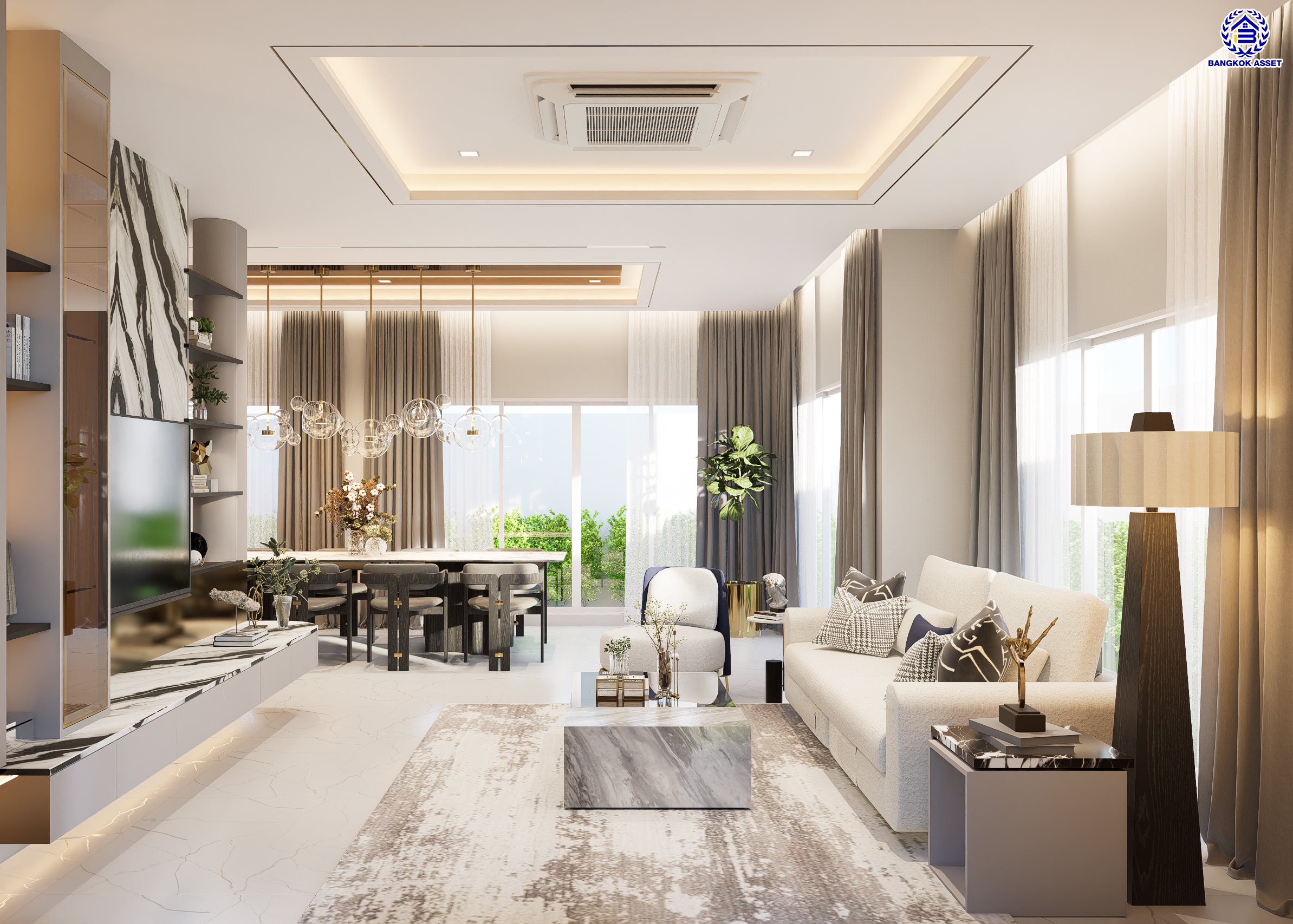 บ้านมือสองตกแต่งใหม่ โครงการ บางกอก บูเลอวาร์ด สาทร-ปิ่นเกล้า จาก SC ASSET เนื้อที่ 72.7 ตร.ว. บนพื้นที่ใช้สอยกว่า 330.08 ตร.ม. ฟังก์ชัน 4 ห้องนอน 4 ห้องน้ำ จอดรถได้ 3 คัน บนทำเลใจกลางราชพฤกษ์ ใกล้ห้างเซ็นทรัล เวสต์วิลล์, ทางพิเศษประจิมรัถยา พร้อมเชื่อมสู่สาทร-ปิ่นเกล้า ได้อย่างรวดเร็ว