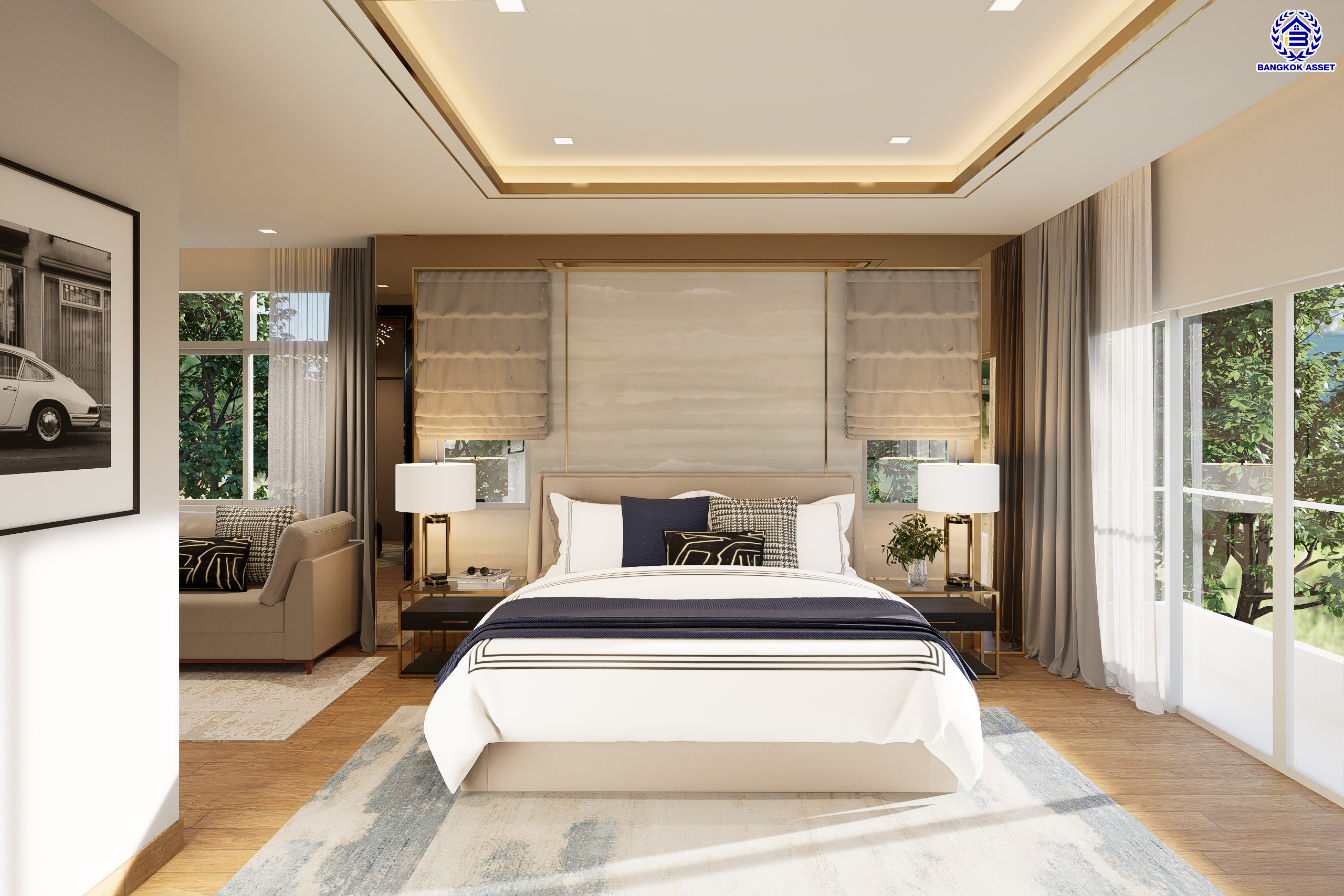 บ้านมือสองตกแต่งใหม่ โครงการ บางกอก บูเลอวาร์ด สาทร-ปิ่นเกล้า จาก SC ASSET เนื้อที่ 72.7 ตร.ว. บนพื้นที่ใช้สอยกว่า 330.08 ตร.ม. ฟังก์ชัน 4 ห้องนอน 4 ห้องน้ำ จอดรถได้ 3 คัน บนทำเลใจกลางราชพฤกษ์ ใกล้ห้างเซ็นทรัล เวสต์วิลล์, ทางพิเศษประจิมรัถยา พร้อมเชื่อมสู่สาทร-ปิ่นเกล้า ได้อย่างรวดเร็ว