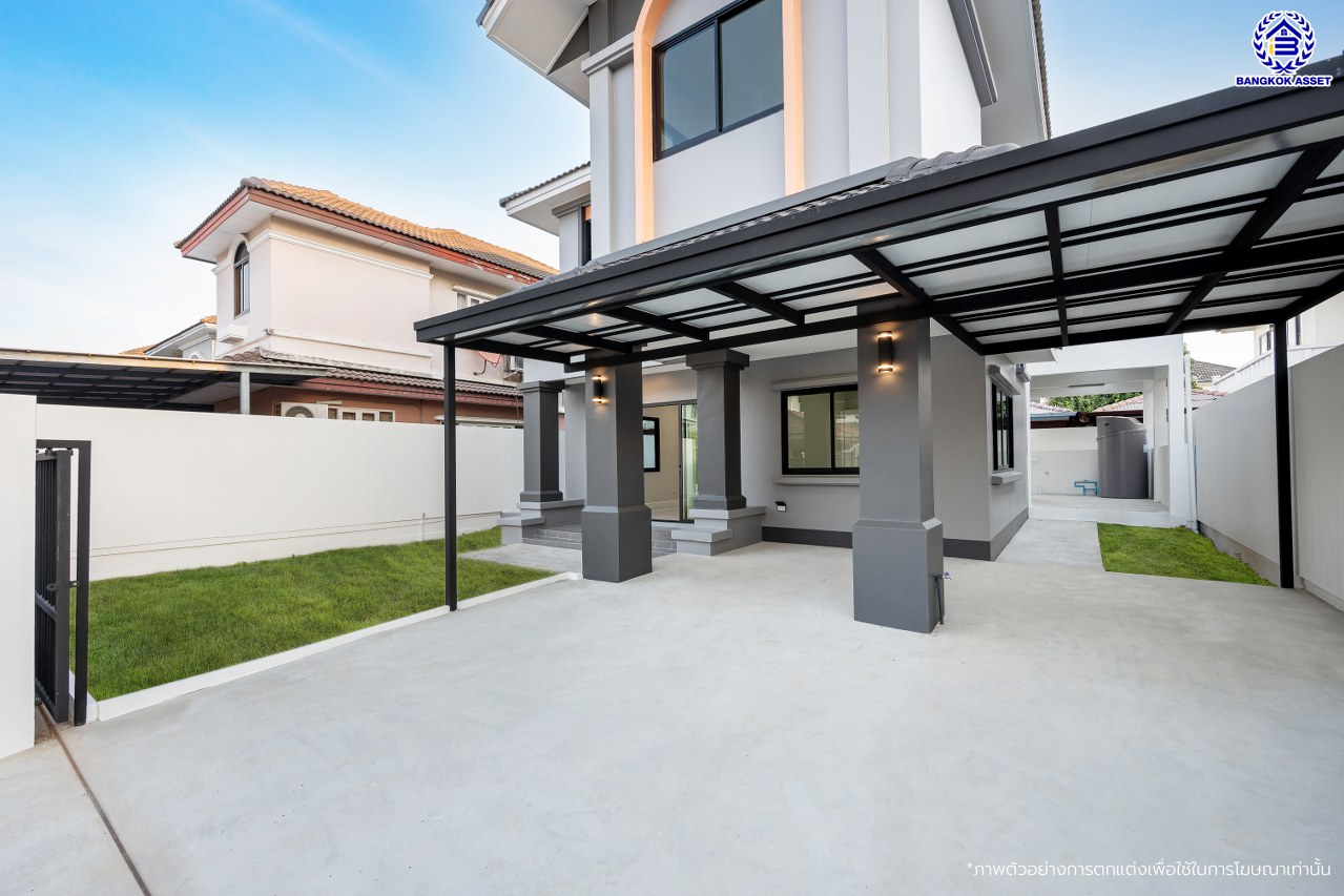 บ้านมือสองตกแต่งใหม่ โครงการ ชัยพฤกษ์ บางบัวทอง เนื้อที่ 55.5 ตร.ว. พื้นที่ใช้สอย 229.62 ตร.ม. ฟังก์ชัน 4 ห้องนอน 2 ห้องน้ำ จอดรถได้ 2 คัน พร้อม Facilities โครงการครบครัน ทำเลติดถนนบางกรวย-ไทรน้อย เชื่อมต่อถนนกาญจนาภิเษก ใกล้เซ็นทรัลเวสต์เกต และรถไฟฟ้าสายสีม่วง "สถานีบางพลู"