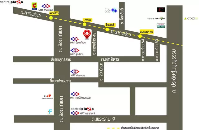 *****ทาวน์เฮ้าส์มือสองกรุงเทพมหานคร โครงการ ซอยลาดพร้าว48 เนื้อที่ 15 ตร.ว. พื้นที่ใช้สอย 120 ตร.ม. หงัก์ชั่น 2 ห้องนอน 2 ห้องน้ำ 1 ที่จอดรถ บนทำเลเชื่อมต่อหลายเส้นทาง ทั้งถนนลาดพร้าว, ถนนรัชดาภิเษก ใกล้โครงการรถไฟฟ้าสายสีเหลือง "สถานีภาวนา" และใกล้เซ็นทรัลลาดพร้าว