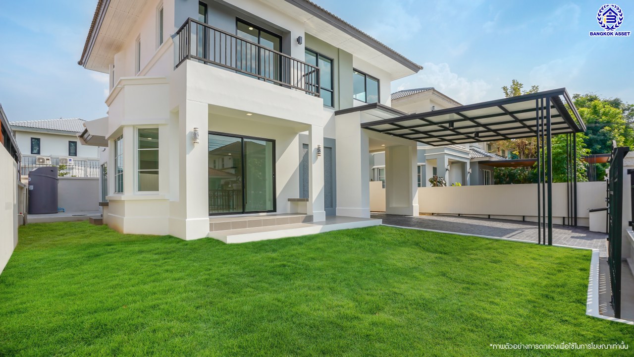 บ้านมือสองตกแต่งใหม่ โครงการ ชัยพฤกษ์ บางบัวทอง เนื้อที่ 65.9 ตร.ว. พื้นที่ใช้สอย 214.39 ตร.ม. ฟังก์ชัน 3 ห้องนอน 3 ห้องน้ำ 1 ห้องอเนกประสงค์ จอดรถได้ 2 คัน พร้อม Facilities โครงการครบครัน ทำเลติดถนนบางกรวย-ไทรน้อย เชื่อมต่อถนนกาญจนาภิเษก ใกล้เซ็นทรัลเวสต์เกต และรถไฟฟ้าสายสีม่วง "สถานีบางพลู"