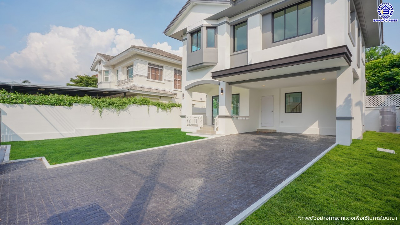 บ้านมือสองตกแต่งใหม่ โครงการ ชัยพฤกษ์ บางบัวทอง เนื้อที่ 82 ตร.ว. พื้นที่ใช้สอย 224.64 ตร.ม. ฟังก์ชัน 3 ห้องนอน 3 ห้องน้ำ จอดรถได้ 2 คัน พร้อม Facilities โครงการครบครัน ทำเลติดถนนบางกรวย-ไทรน้อย เชื่อมต่อถนนกาญจนาภิเษก ใกล้เซ็นทรัลเวสต์เกต และรถไฟฟ้าสายสีม่วง "สถานีบางพลู"