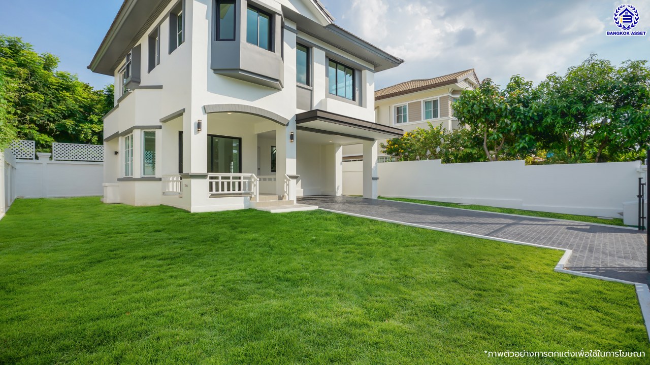 บ้านมือสองตกแต่งใหม่ โครงการ ชัยพฤกษ์ บางบัวทอง เนื้อที่ 82 ตร.ว. พื้นที่ใช้สอย 224.64 ตร.ม. ฟังก์ชัน 3 ห้องนอน 3 ห้องน้ำ จอดรถได้ 2 คัน พร้อม Facilities โครงการครบครัน ทำเลติดถนนบางกรวย-ไทรน้อย เชื่อมต่อถนนกาญจนาภิเษก ใกล้เซ็นทรัลเวสต์เกต และรถไฟฟ้าสายสีม่วง "สถานีบางพลู"