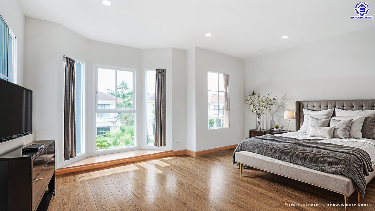 บ้านมือสองตกแต่งใหม่ โครงการ ชัยพฤกษ์ บางบัวทอง เนื้อที่ 78.4 ตร.ว. พื้นที่ใช้สอย 296.86 ตร.ม. ฟังก์ชัน 3 ห้องนอน 3 ห้องน้ำ จอดรถได้ 2 คัน พร้อม Facilities โครงการครบครัน ทำเลติดถนนบางกรวย-ไทรน้อย เชื่อมต่อถนนกาญจนาภิเษก ใกล้เซ็นทรัลเวสต์เกต และรถไฟฟ้าสายสีม่วง "สถานีบางพลู"