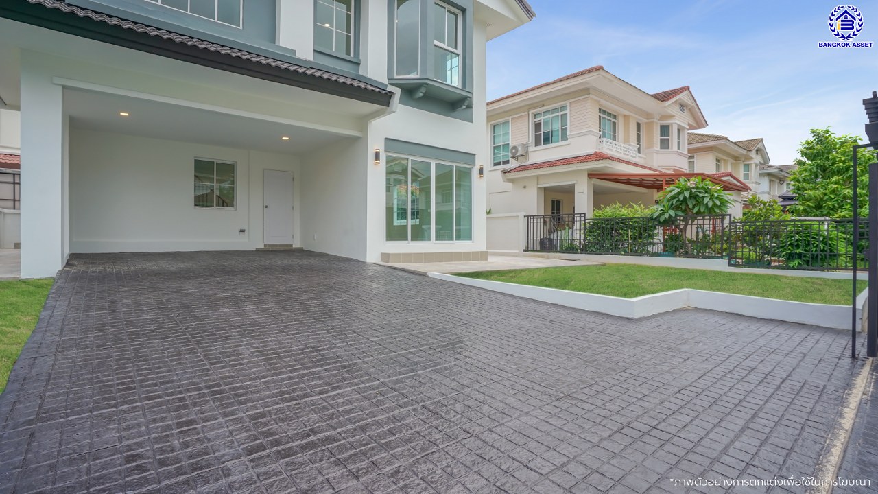 บ้านมือสองตกแต่งใหม่ โครงการ ชัยพฤกษ์ บางบัวทอง เนื้อที่ 78.4 ตร.ว. พื้นที่ใช้สอย 296.86 ตร.ม. ฟังก์ชัน 3 ห้องนอน 3 ห้องน้ำ จอดรถได้ 2 คัน พร้อม Facilities โครงการครบครัน ทำเลติดถนนบางกรวย-ไทรน้อย เชื่อมต่อถนนกาญจนาภิเษก ใกล้เซ็นทรัลเวสต์เกต และรถไฟฟ้าสายสีม่วง "สถานีบางพลู"