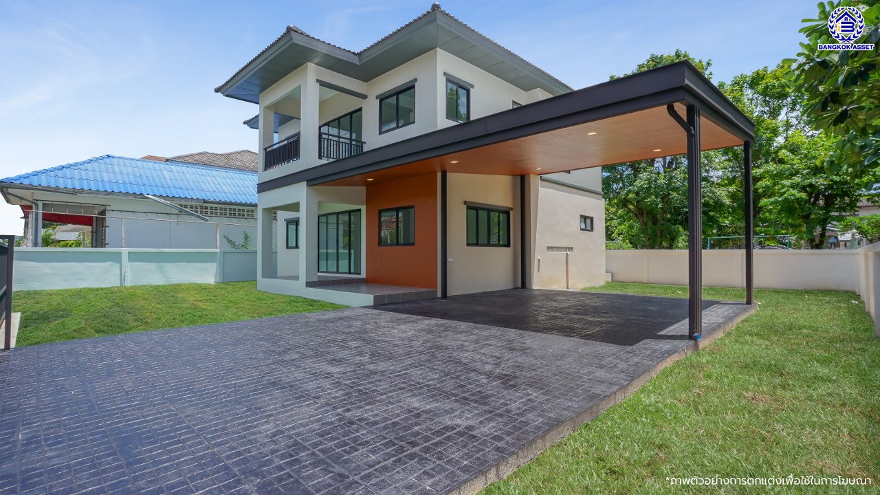 บ้านมือสองตกแต่งใหม่ โครงการ ประดับดาว1-4 ราชพฤกษ์-รัตนาธิเบศร์ ตกแต่งครบครัน พร้อมอยู่ บนเนื้อที่ 90.2 ตร.ว. พื้นที่ใช้สอย 257.02 ตร.ม. พร้อมฟังก์ชัน 3 ห้องนอน 3 ห้องน้ำ 1 ห้องอเนกประสงค์ จอดรถได้ 2 คัน พื้นที่ใช้สอยกว้างขวาง บนทำเลที่ดีที่สุด เชื่อมต่อได้หลายเส้นทาง ใกล้รถไฟฟ้าสายสีม่วง "สถานีบางรักน้อยท่าอิฐ"