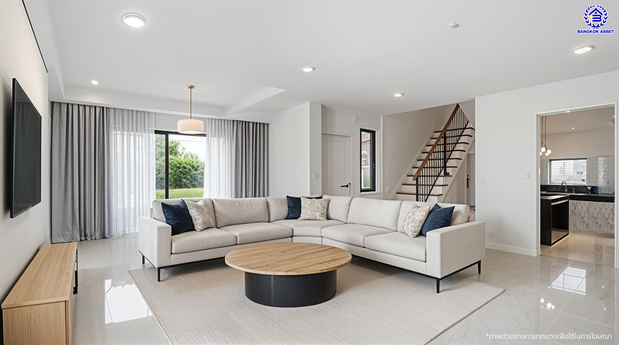 บ้านมือสองตกแต่งใหม่ แบรนด์ LH โครงการ มัณฑนา ราชพฤกษ์ เนื้อที่ 58.5 ตร.ว. พื้นที่ใช้สอย 177.21 ตร.ม. ฟังก์ชัน 3 ห้องนอน 3 ห้องน้ำ จอดรถได้ 2 คัน พร้อมพื้นที่รอบบ้านกว้างขวาง Facilities ตอบโจทย์ทุกกิจกรรม บนทำเลใกล้วงเวียนพระราม5 เซ็นทรัลเวสต์เกต และรถไฟฟ้าสายสีม่วง "สถานีบางรักน้อยท่าอิฐ"