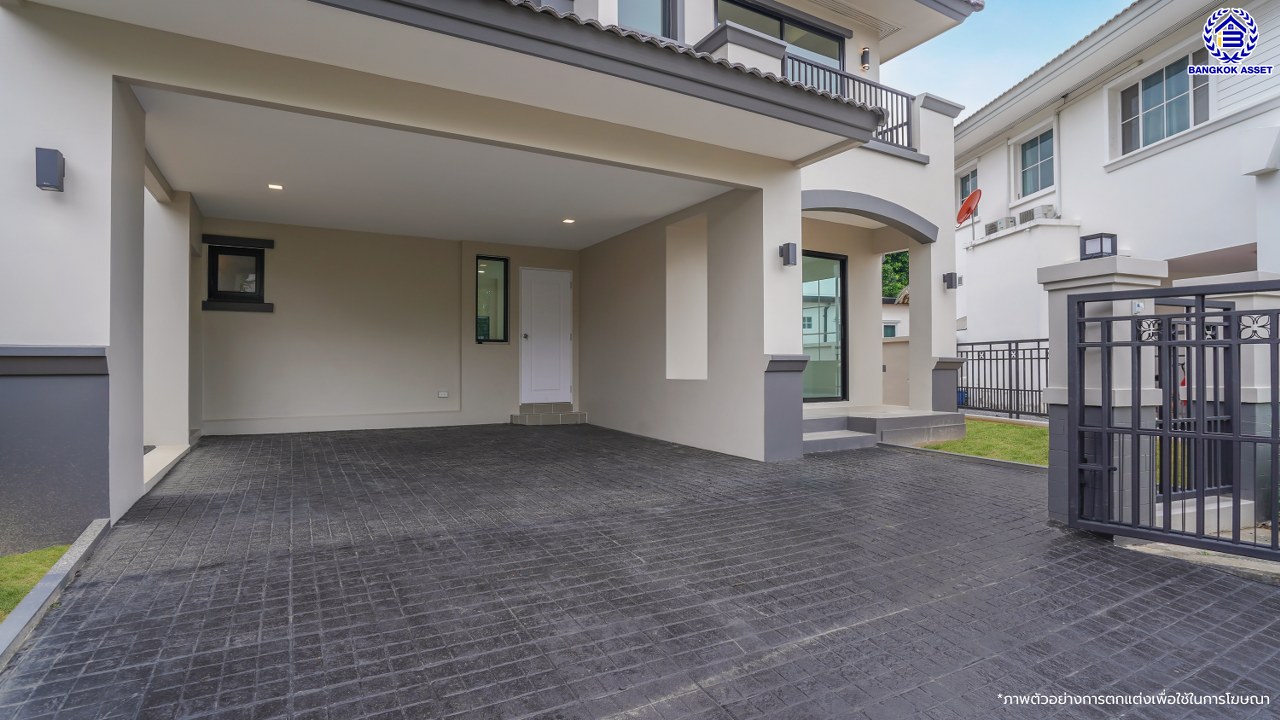 บ้านมือสองตกแต่งใหม่ แบรนด์ LH โครงการ มัณฑนา ราชพฤกษ์ เนื้อที่ 58.5 ตร.ว. พื้นที่ใช้สอย 177.21 ตร.ม. ฟังก์ชัน 3 ห้องนอน 3 ห้องน้ำ จอดรถได้ 2 คัน พร้อมพื้นที่รอบบ้านกว้างขวาง Facilities ตอบโจทย์ทุกกิจกรรม บนทำเลใกล้วงเวียนพระราม5 เซ็นทรัลเวสต์เกต และรถไฟฟ้าสายสีม่วง "สถานีบางรักน้อยท่าอิฐ"