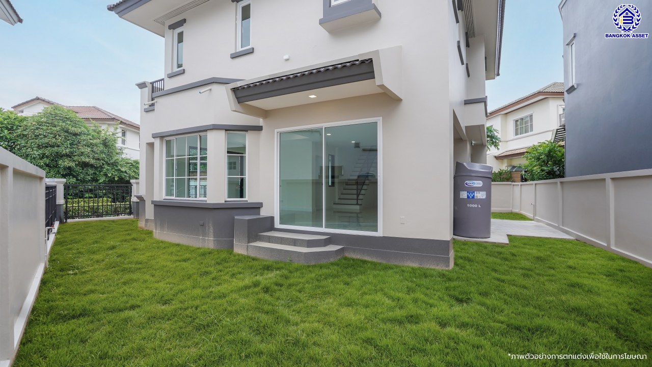 บ้านมือสองตกแต่งใหม่ แบรนด์ LH โครงการ มัณฑนา ราชพฤกษ์ เนื้อที่ 58.5 ตร.ว. พื้นที่ใช้สอย 177.21 ตร.ม. ฟังก์ชัน 3 ห้องนอน 3 ห้องน้ำ จอดรถได้ 2 คัน พร้อมพื้นที่รอบบ้านกว้างขวาง Facilities ตอบโจทย์ทุกกิจกรรม บนทำเลใกล้วงเวียนพระราม5 เซ็นทรัลเวสต์เกต และรถไฟฟ้าสายสีม่วง "สถานีบางรักน้อยท่าอิฐ"