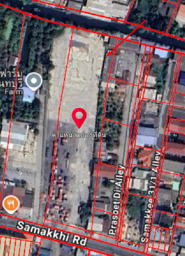 ที่ดินเปล่านนทบุรี ซอยสามัคคี เนื้อที่ 4 ไร่ 1 งาน 43 ตร.ว. บนทำเลเดินทางสะดวก เชื่อมต่อถนนสามัคคี, ถนนติวานนท์, ถนนประชาชื่น ใกล้โครงการรถไฟฟ้าสายสีชมพู "สถานีสามัคคี" และจุดขึ้นทางด่วน "ศรีรัช"