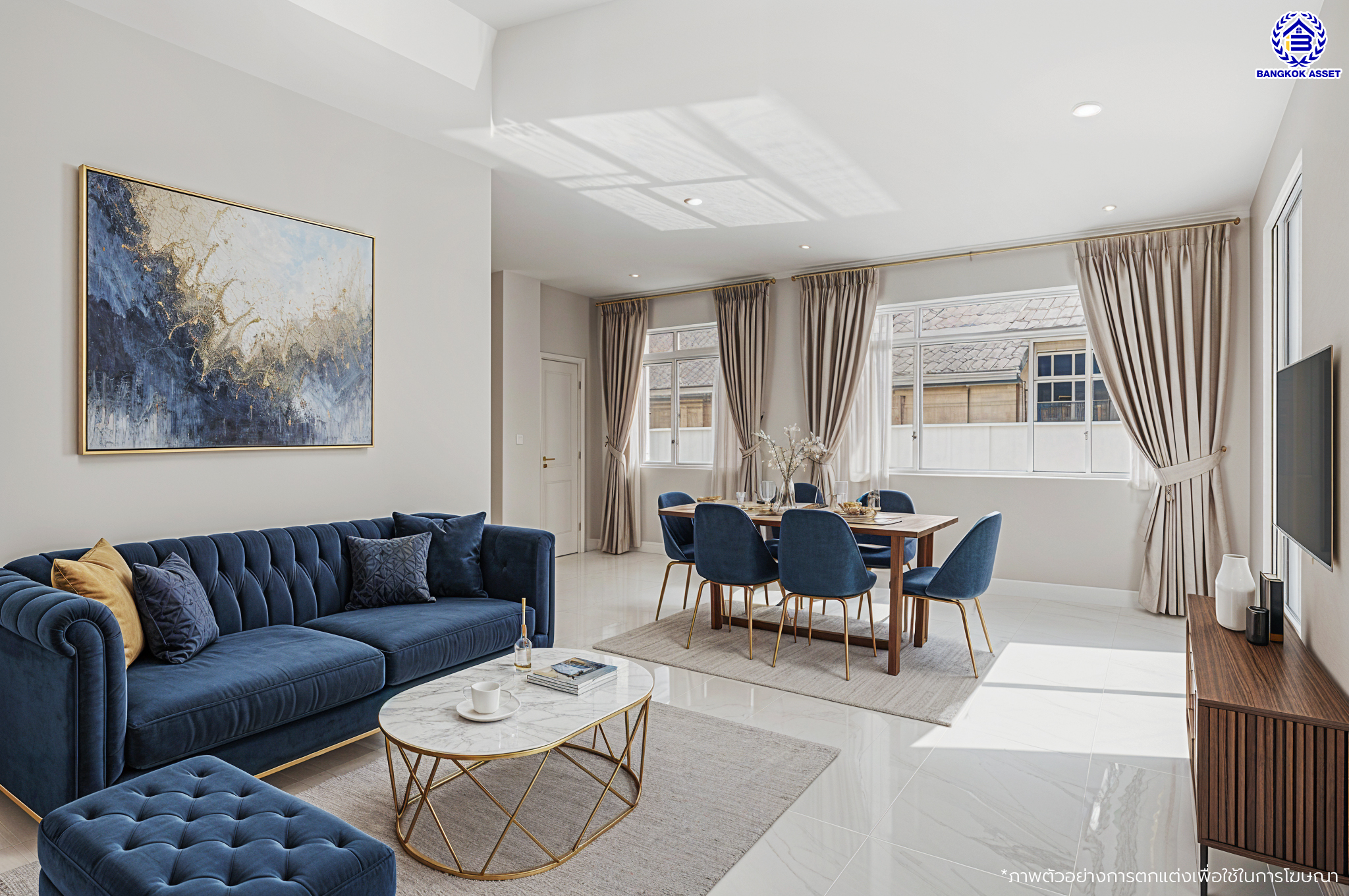 บ้านมือสองตกแต่งใหม่ โครงการ บางกอกบูเลอวาร์ด ราชพฤกษ์-พระราม5 เนื้อที่ 63.4 ตร.ว. พื้นที่ใช้สอย 229.46 ตร.ม. บนสังคมคุณภาพ SC Asset ฟังก์ชันพร้อม 3 ห้องนอน 3 ห้องน้ำ จอดรถได้ 2 คัน บนทำเลติดถนนราชพฤกษ์ ใกล้วงเวียนพระรามห้า รถไฟฟ้าสายสีม่วง "สถานีบางรักใหญ่" และทางด่วนศรีรัช