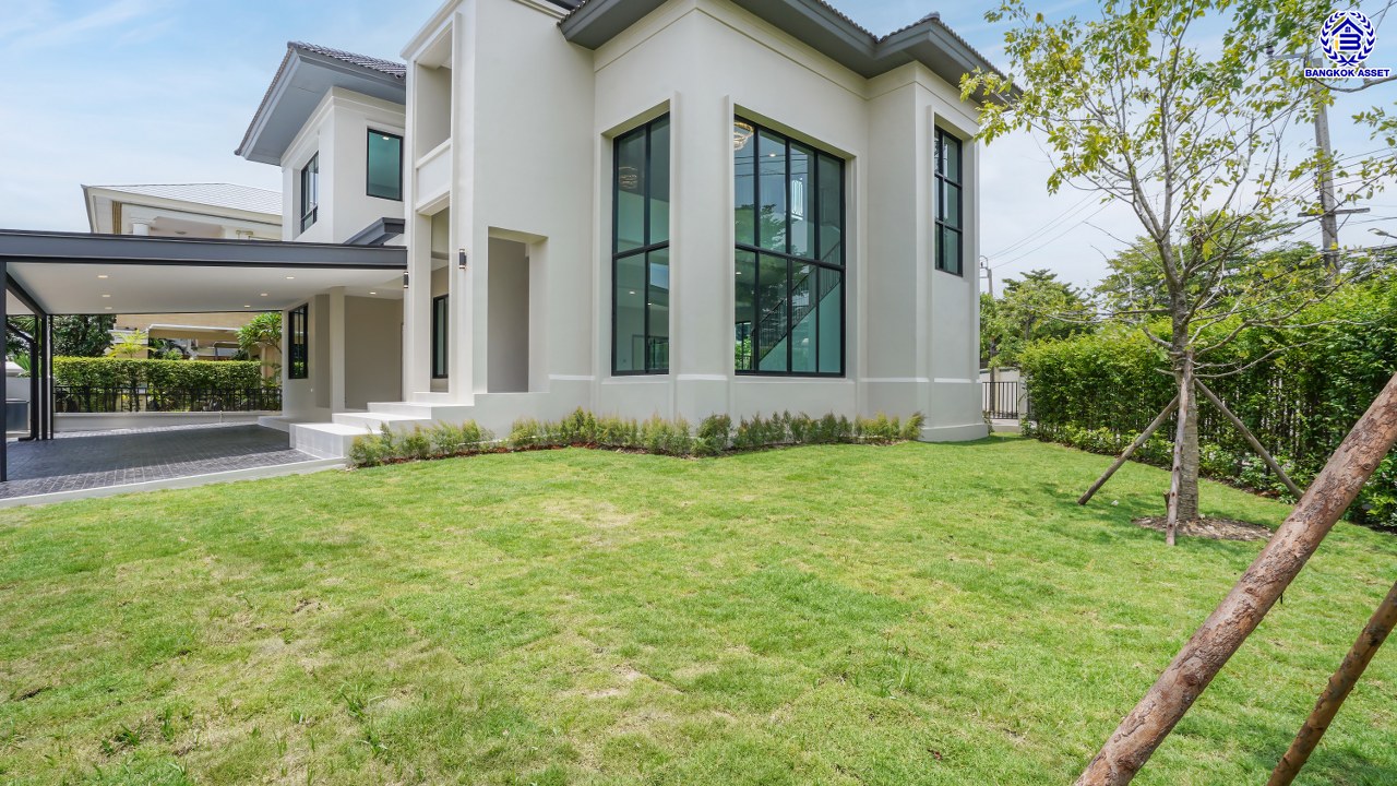 บ้านมือสองตกแต่งใหม่ โครงการ ลดาวัลย์ เลคโคโลเนียล กาญจนาภิเษก เนื้อที่ 116.3 ตร.ว. สไตล์  Modern Classic บรรยากาศ Private ใกล้สวนส่วนกลาง ฟังก์ชันจัดเต็ม 4 ห้องนอน 4 ห้องน้ำ 1 ห้องแม่บ้าน จอดรถได้ถึง 3 คัน บนพื้นที่ใช้สอยกว่า 362.11 ตร.ม. ทำเลติดถนนกาญจนาภิเษก เชื่อมต่อถนนพระราม2 และถนนเอกชัย ใกล้เซ็นทรัลพระราม2 และเดอะมอลล์บางแค