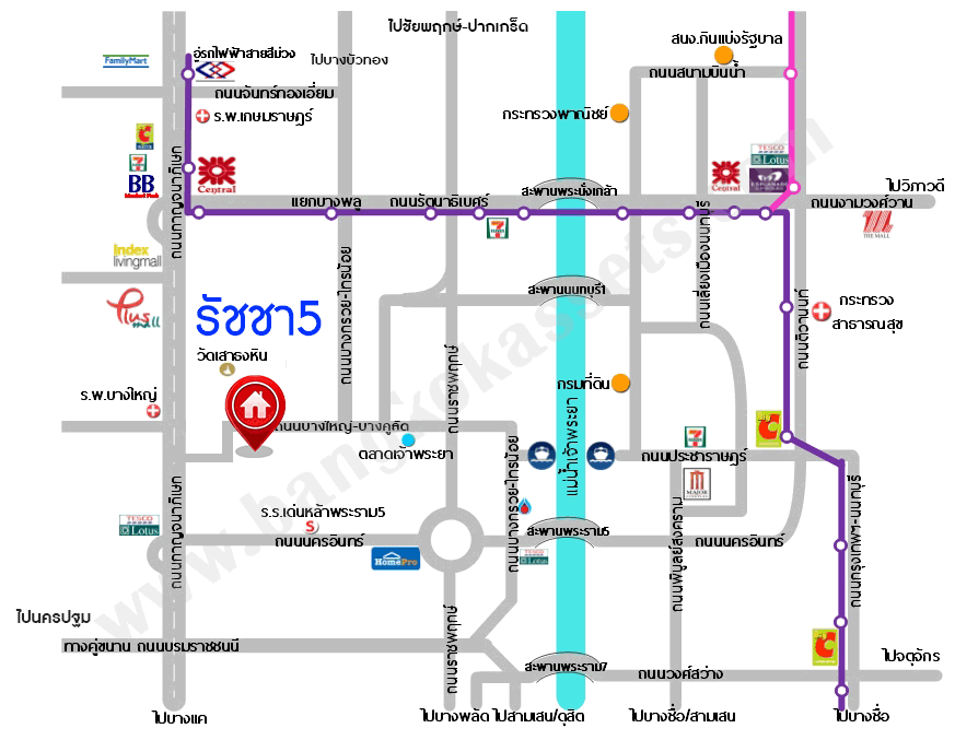 บ้านมือสองตกแต่งใหม่ โครงการ รัชชา5 บางใหญ่ หลังมุม เนื้อที่ 99.6 ตร.ว. พื้นที่ใช้สอย 306.19 ตร.ม. ฟังก์ชัน 3 ห้องนอน 3 ห้องน้ำ จอดรถได้ 2 คัน บนทำเลใกล้ถนนใหญ่ เชื่อมต่อถนนกาญจนาภิเษก, ถนนรัตนาธิเบศร์ ใกล้เซ็นทรัลเวสต์เกต ทางด่วน "ศรีรัช" และรถไฟฟ้าสายสีม่วง "สถานีสามแยกบางใหญ่"