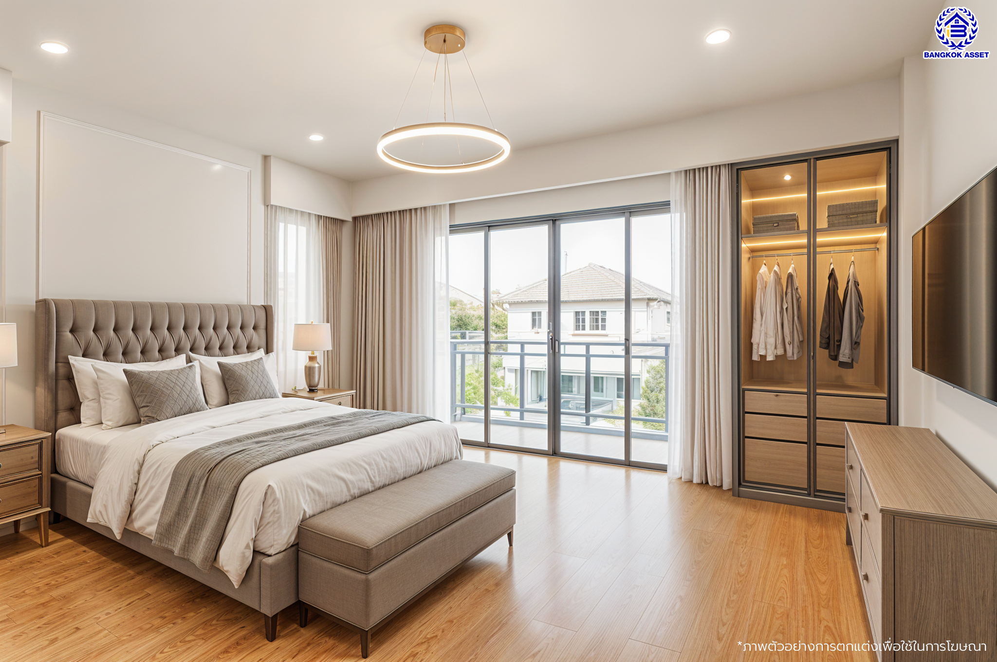 บ้านมือสองตกแต่งใหม่ โครงการ เมืองเอก โครงการ8 วิภาวดี-รังสิต บ้านเดี่ยวหลังใหญ่ บนเนื้อที่ 107.3 ตร.ว. พื้นที่ใช้สอยเยอะถึง 455 ตร.ม. บรรยากาศเป็นส่วนตัว พร้อมมีสระว่ายน้ำส่วนตัว ฟังก์ชัน 4 ห้องนอน 4 ห้องน้ำ 1 ห้องอเนกประสงค์ จอดรถได้ 2 คัน สุดยอดทำเล เชื่อมต่อทุกการเดินทาง ใกล้จุดขึ้นทางด่วน "ศรีสมาน" และมหาวิทยาลัยรังสิต