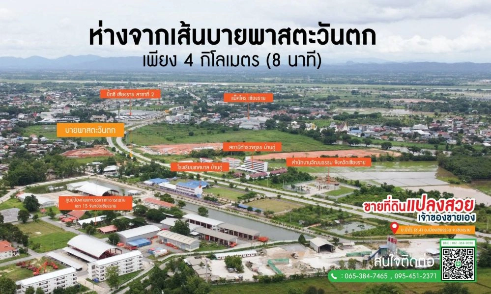 ขายที่ดินเปล่า 1 ไร่ 50 ตร.ว. บ้านป่าไร่ ซ.4 เดินทางสะดวก ใกล้ม.ราชภัฏเชียงราย ( เจ้าของขายเอง )