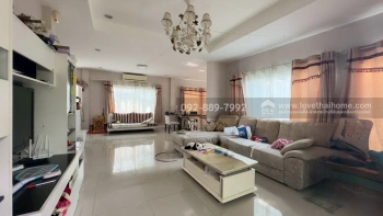 ขายบ้านเดี่ยว 2 ชั้น หมู่บ้านเดอะแกรนด์ พระราม2 โซนอินฟิเนีย ถนนพระราม2 พื้นที่ 76.4 ตรว. ใกล้เซ็นทรัลมหาชัย บ้านหลังมุม ราคาถูก