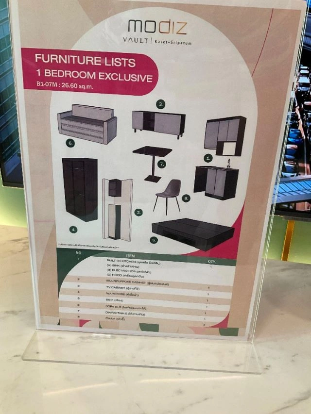 CM04371 ขายดาวน์ คอนโด โมดิซ วอลท์ เกษตร ศรีปทุม Modiz Vault Kaset Sripatum คอนโดมิเนียม ซอยพหลโยธิน 49/1