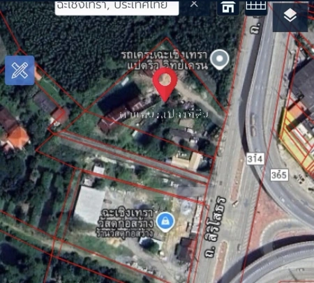 ขายที่ดิน 4 ไร่ 45 ตร.วา ติดถนนใหญ่ ทำเลทอง ใกล้โรบินสัน ตำบลโสธร