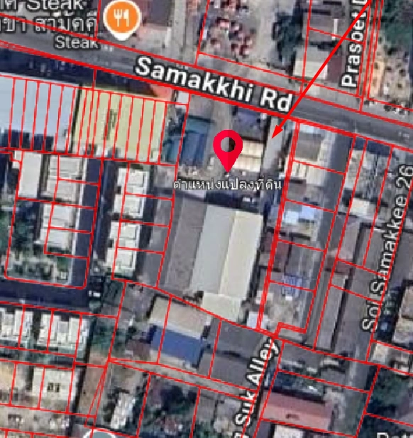 ที่ดินเปล่านนทบุรี ซอยสามัคคี เนื้อที่ 2 ไร่ 24 ตร.ว. บนทำเลเดินทางสะดวก เชื่อมต่อถนนสามัคคี, ถนนติวานนท์, ถนนประชาชื่น ใกล้โครงการรถไฟฟ้าสายสีชมพู "สถานีสามัคคี" และจุดขึ้นทางด่วน "ศรีรัช"