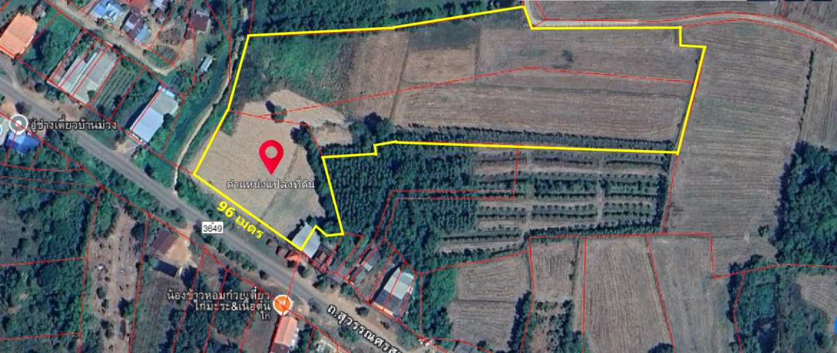 ขายที่ดินเปล่า 21-0-31 ไร่ ติดถนนสุวรรณเกสร ต.โพธิ์งาม อ.ประจันตคาม จ.ปราจีนบุรี ราคา 22,000,000 บาท
