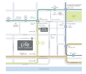 CM04377 ขายดาวน์ คอนโด ไลฟ์ สาทร-นราธิวาส 22 LIFE Sathorn-Narathiwas 22 คอนโดมิเนียม ซอยนราธิวาส 22