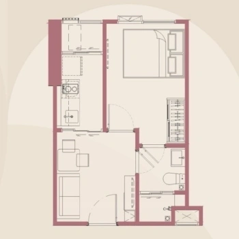 ขายดาวน์ - เจ้าของขายเอง Modiz Vault Kaset - Sripatum โมดิซ วอลท์ เกษตร - ศรีปทุม ห้อง 26.20 ตร.ม.