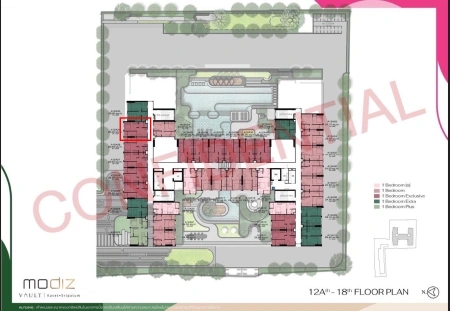 ขายดาวน์ - เจ้าของขายเอง Modiz Vault Kaset - Sripatum โมดิซ วอลท์ เกษตร - ศรีปทุม ห้อง 26.20 ตร.ม.