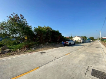 ขายด่วนที่ดินทำเลดี 96 ตรว ติดถนนคอนกรีตสาธารณะ ถมแล้ว ซ.เทพประทาน 1 อ.ไทรน้อย จ.นนทบุรี