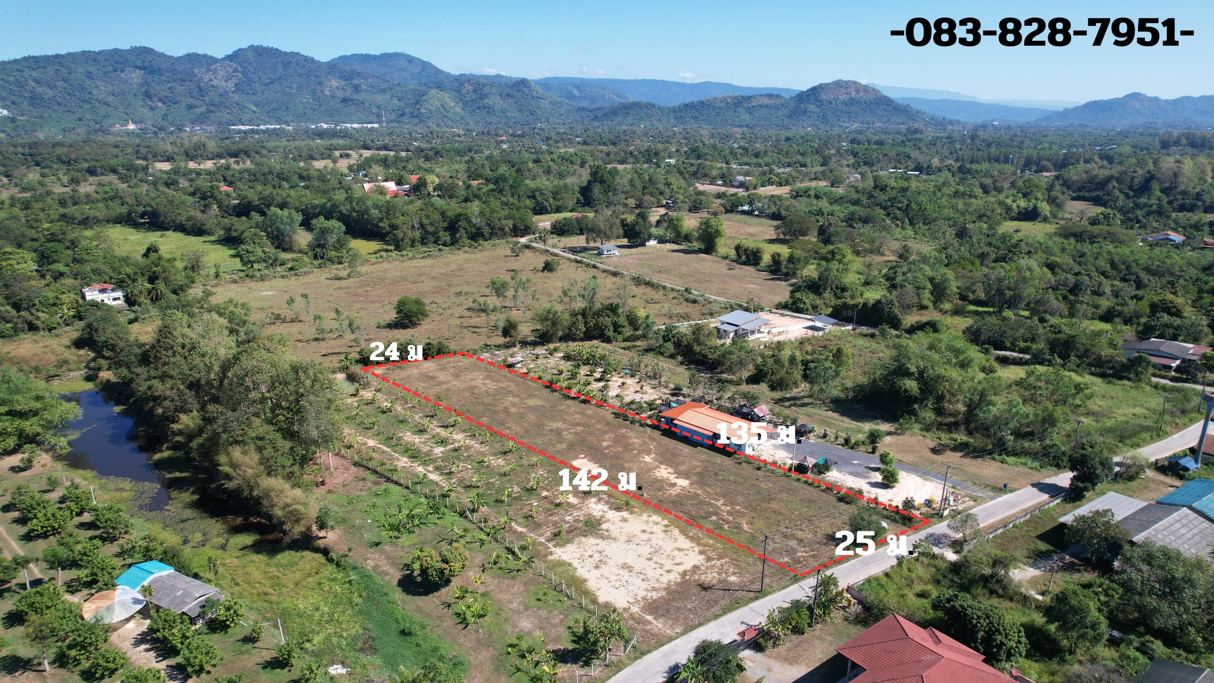 ขายที่ดิน 2 ไร่ มีโฉนดครุฑแดง ถมเต็มพื้นที่ วิวเขาชัดมาก อ.บ้านนา จ.นครนายก ขายไม่แพง