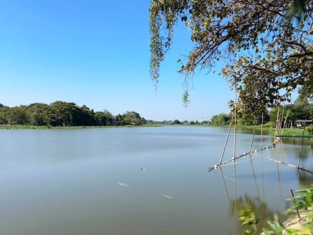 ขายที่ดินติดแม่น้ำนครชัยศรี จ.นครปฐม ทำเลดี ที่ดินถมแล้ว