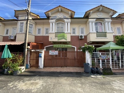 หมู่บ้าน พฤกษาวิลล์ 1 คูคต ลำลูกกา คลอง 2 เสมาฟ้าคราม ขายด่วน ทาวน์เฮ้าส์ 2 ชั้น เนื้อที่ 21.20 ตร.ว ทำเลดี ราคาต่อรองได้